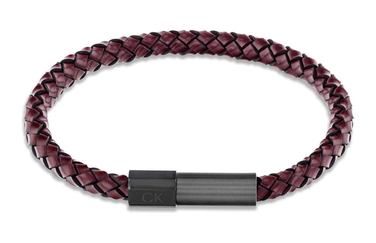 Calvin Klein Nadčasový kožený náramok pre mužov Industrial Facets 35100045.