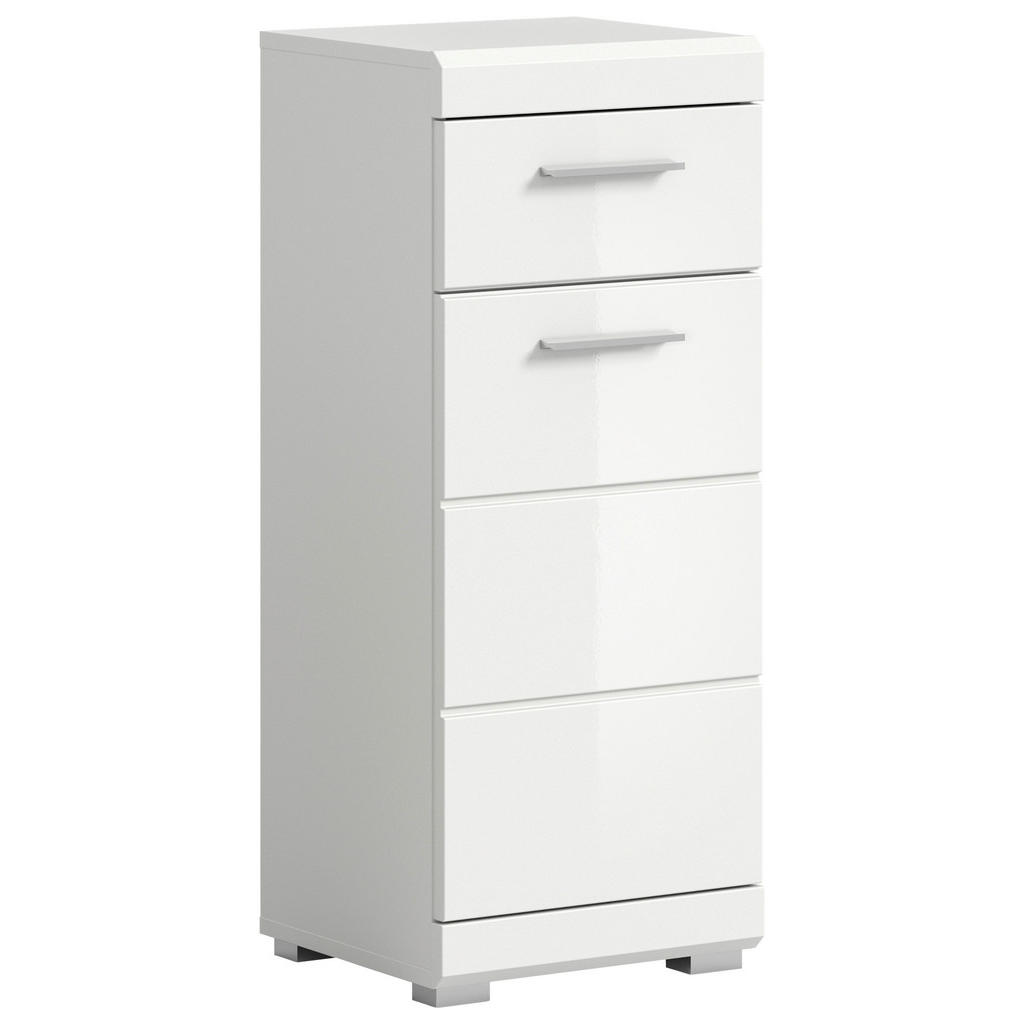 MID.YOU SPODNÁ SKRINKA, biela s vysokým leskom, biela s vysokým leskom, 37/88/31 cm.