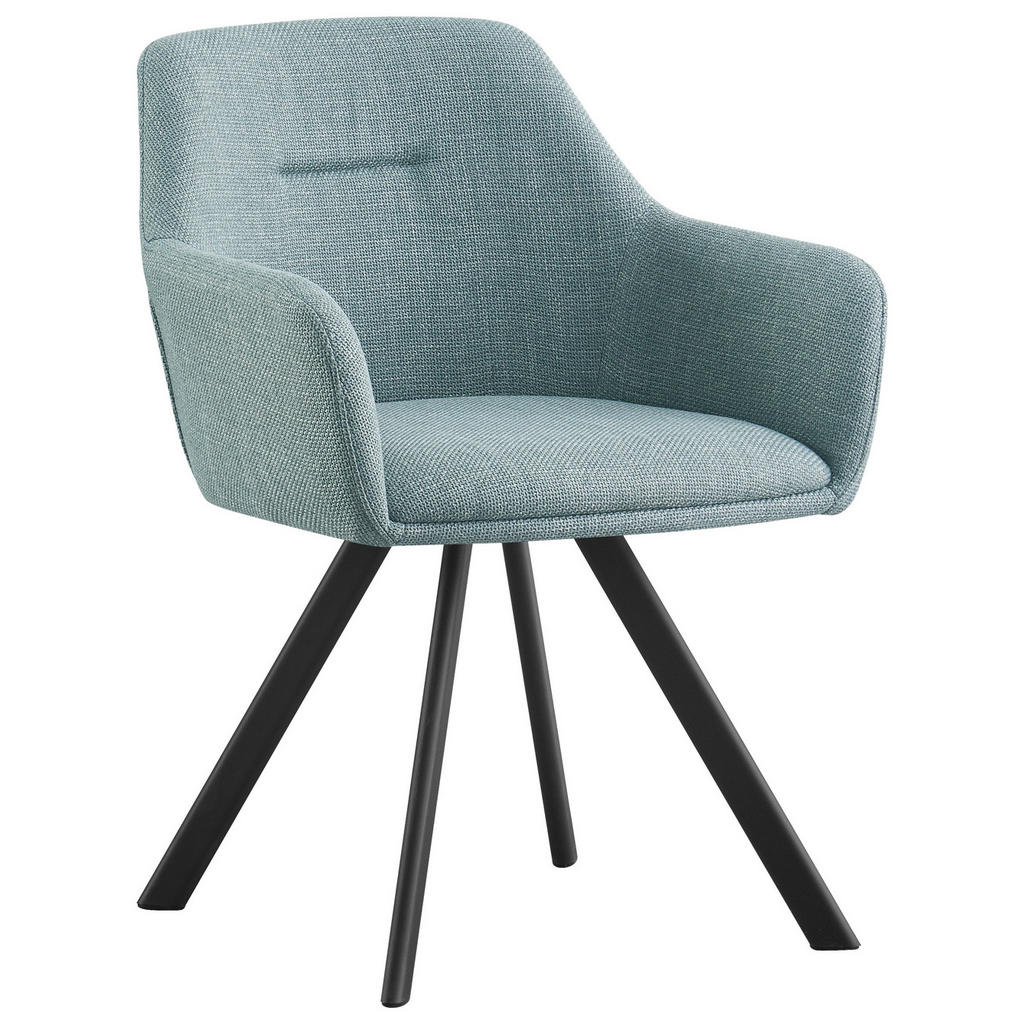 Hom`in STOLIČKA S PODRÚČKAMI, železo, tkaná textília, čierna, jadeitovozelená.