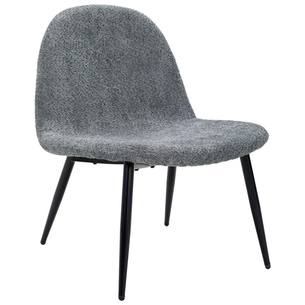 Livetastic KRESLO, drevo, kov, textil, sivá, čierna.