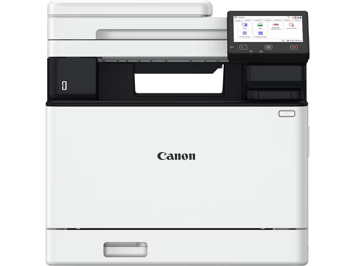 Canon imageFORCE X C1333 7185C002 laserová multifunkcia + sada tonerov T12.

Kompaktné a napriek tomu výkonné farebné multifunkčné zariadenia pre formát A4 poskytujú všetky základné funkcie potrebné pre spoľahlivú tlač a skenovanie.

Formát tlačiarne:  Farebné laserové multifunkčné zariadenie pre formát A4
Rozlíšenie [DPI]:  Až 1 200 × 1 200

Rýchlosť čiernej tlače [str/min]: 


*Jednostranne: až 33 str./min (A4)
*Jednostranne: až 44,9 str./min (A5R)
*Jednostranne: až 60 str./min (A5)
*Obojstranne: až 29,5 obr./min (A4)

Rýchlosť farebnej tlače [str/min]:  Jednostranne: až 33 str./min (A4), Obojstranne: až 29 obr./min (A4)

Tlač prvej strany [sec]:  Farebne približne 8,8 sekúnd alebo menej, Čiernobielo približne 7,6 sekúnd alebo menej

Pamäť [MB]:  RAM: 1 024 MB, Úložisko: eMMC 4 096 MB

Obojstranná tlač:  Áno, automatická
Automatický podávač pre skenovanie:  Áno, DADF
Automatický duplexný podávač pre skenovanie:  Áno

Kapacita zásobníka [str]: 


*Štandardne: 250 listov
*Viacúčelová priehradka: 50 listov
*Zásobník papiera PF-K1: 550 listov
*Maximálne s PF-K1: 850 listov
*Výstupná kapacita: 150 listov

Rozhranie: 


*SIEŤ: 1000Base-T/100Base-TX/10Base-T
*Bezdrôtová sieť LAN (IEEE 802.11b/g/n)
*USB 2.0 hostiteľské x2
*USB 2.0 zariadení x1
*Voliteľne: rozhranie pre riadenie kopírovania

Tlačové jazyky:  UFR II, PCL6, PCL5, Adobe® PostScript®3™

Kapacita štartovacieho tonera [str]: 


*TONER T12 čierny: 7 400
*TONER T12 azúrový: 5 300
*TONER T12 purpurový: 5 300
*TONER T12 žltý: 5 300

Skenner: 


*Jednoprůchodový duplexný automatický podávač dokumentov – DADF
*Rozlíšenie: 600 × 600 dpi
*Prípustné originály: až 215,9 × 297 mm (sklo), A4, A5R, A6, B5 (podávač)
*Rýchlosť skenovania: Jednostranné: 50 čb / 40 farebne, Obojstranné: 100 čb / 80 farebne (300 × 300 dpi)
*Jednostranné: 40 čb / 20 farebne, Obojstranné: 80 čb / 40 farebne (300 × 600 dpi, priorita rýchlosti)
*Jednostranné: 20 čb / 10 farebne, Obojstranné: 40 čb / 20 farebne (600 × 600 dpi, priorita kvality)

Fax:  Nie
Spotreba [W]:  Max: 1 380 W, Pri tlači: 700 W, Do režimu spánku: 1 W, Typická spotreba (TEC): 0,30 kWh/týždeň

Spotreba StandBy [W]:  1 W
Hlučnosť [dB]:  Pri prevádzke: 65 dB alebo menej

Rozmery [VxŠxH mm]:  430 × 425 × 461, Priestor pre inštaláciu (Š × H mm): 625 × 1 117

Hmotnosť [kg]:  Približne 23,3

Podporované operačné systémy: 


*UFRII: Windows® 10 / 11 / Server 2016 / Server 2019 / Server 2022 / Server 2025, macOS 10.15 a novšie
*PCL: Windows® 10 / 11 / Server 2016 / Server 2019 / Server 2022 / Server 2025
*PS: Windows® 10 / 11 / Server 2016 / Server 2019 / Server 2022 / Server 2025, macOS 10.15 a novšie
*PPD: Windows® 10 / 11, macOS 10.15 a novšie

Záruka:  12 mes.