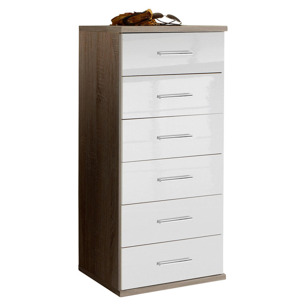 Xora KOMODA, biela, farba duba, 46/103/40 cm.