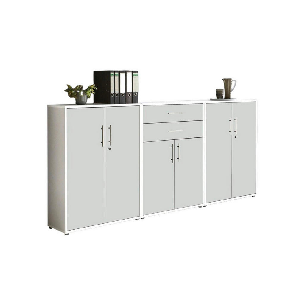 MID.YOU SKRINKA NA DOKUMENTY, biela, 253,2/113,6/33 cm.