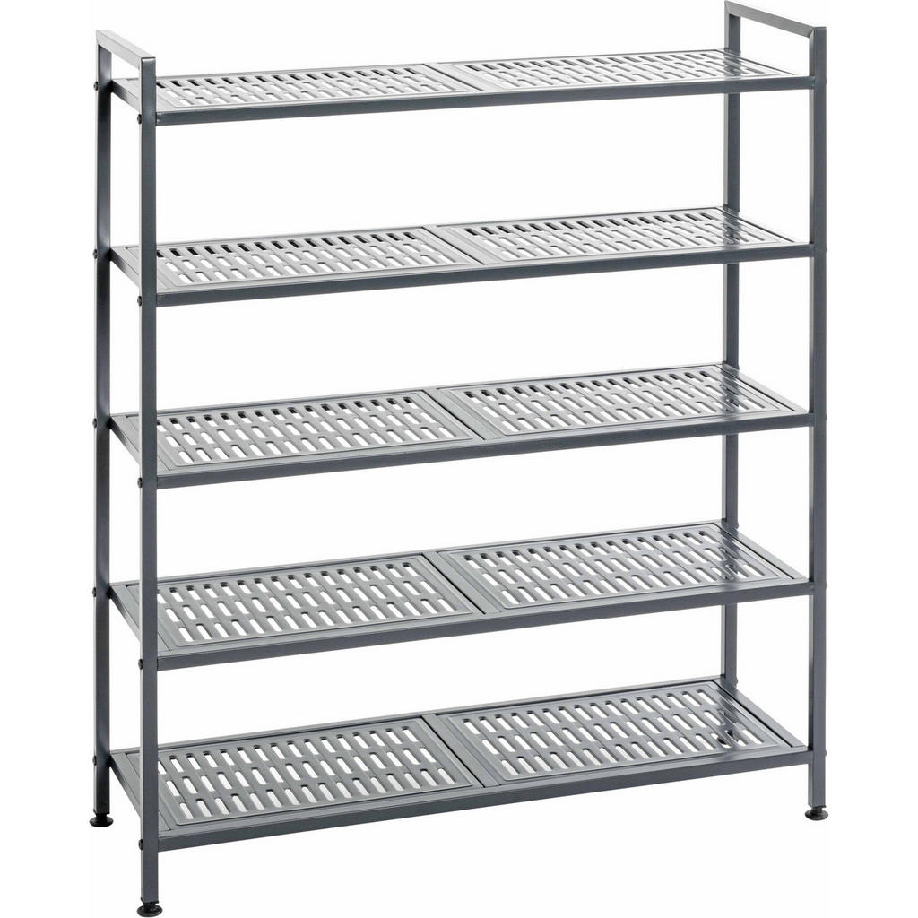 REGÁL NA TOPÁNKY, antracitová, 73/90/25 cm.