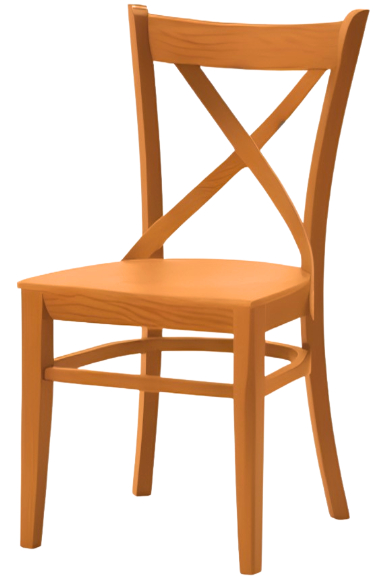 MI-KO Jedálenská stolička A010-P MASIV, morenie jelša.