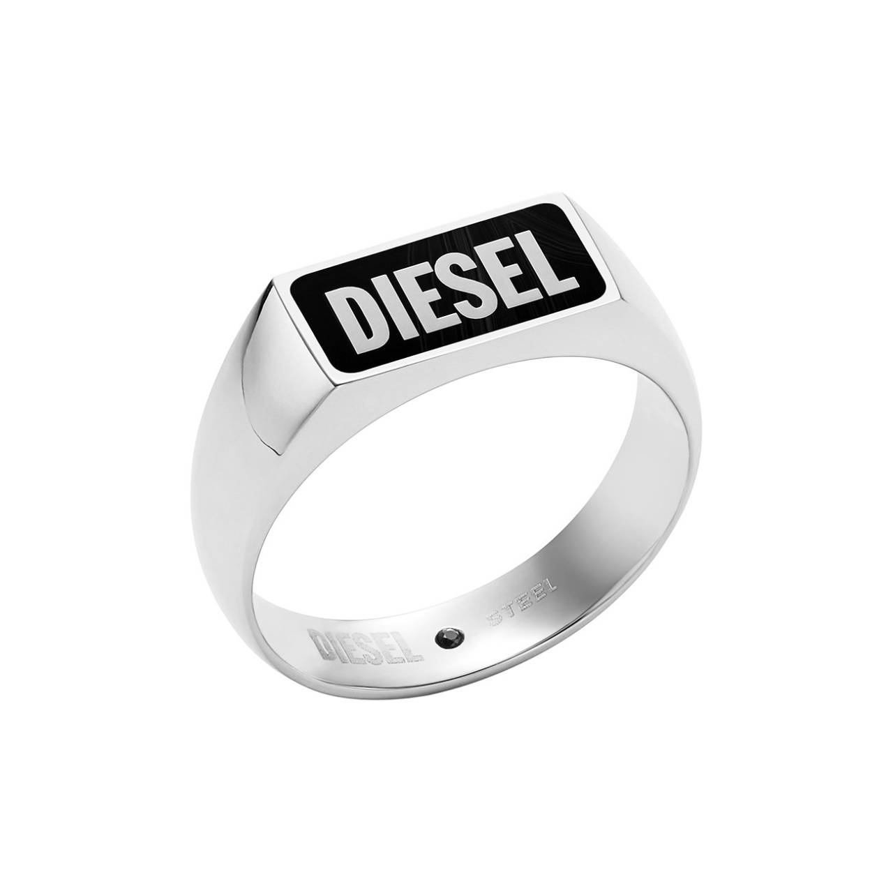 Diesel Slušivý prsteň s čiernym smaltom DX1512040 62 mm.