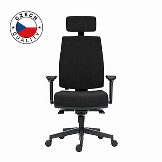Powerton ERGO JANA Kancelářské ergonomické křeslo, Černé.