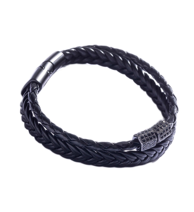 Marc Malone Pánsky dvojitý náramok pre mužov MCGB5051 22 cm.