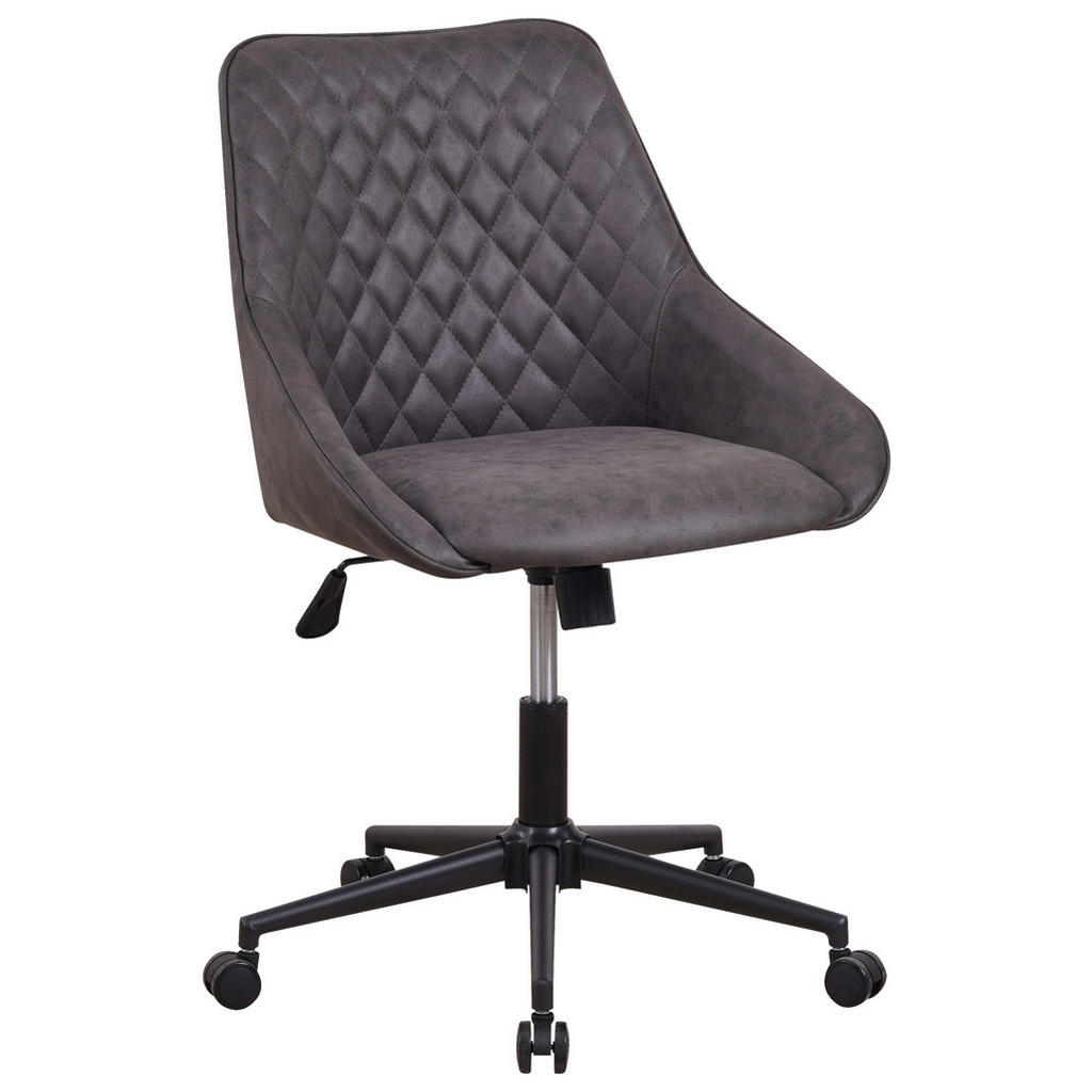 MID.YOU OTOČNÁ STOLIČKA, mikrovlákno, antracitová.