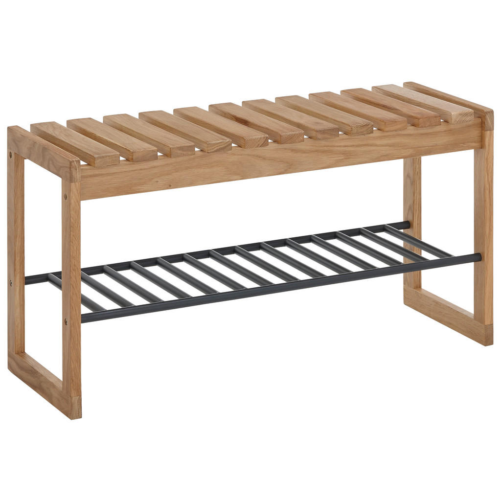 LAVICA DO PREDSIENE, čierna, farba duba, dub, 88/45/30 cm.