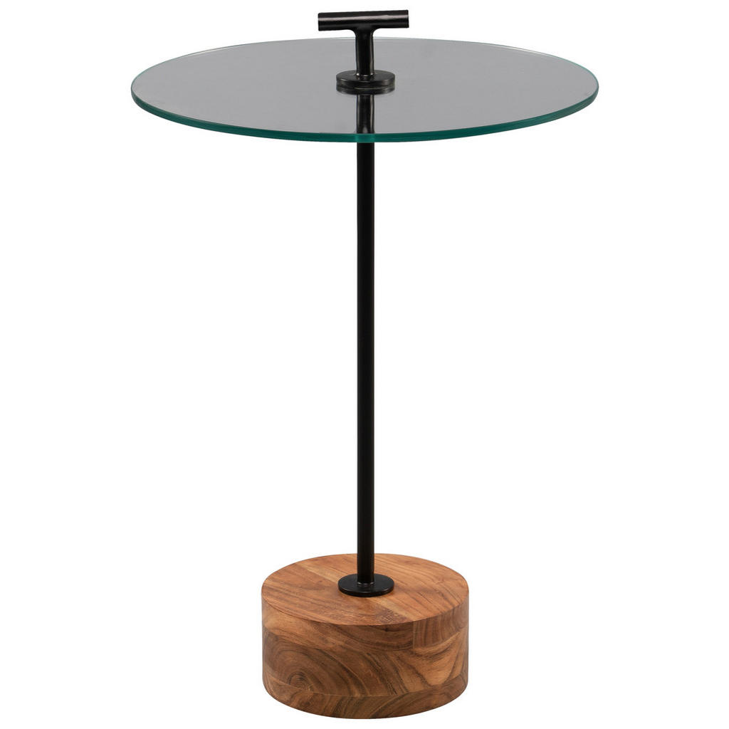 PRÍRUČNÝ STOLÍK, akácia, čierna, farba akácie.