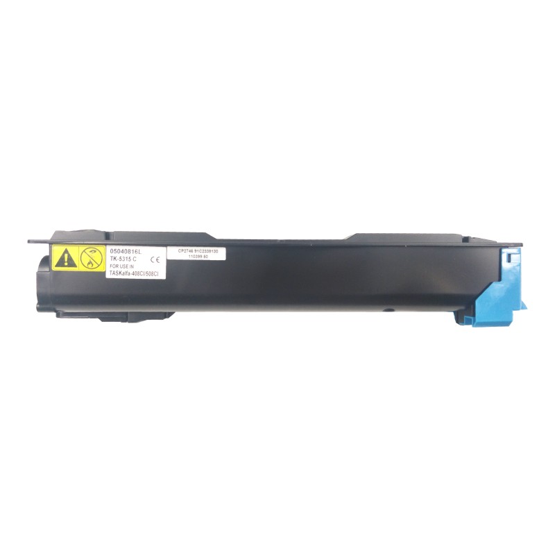 Kyocera Mita TK-5315C, 1T02WHCNL0 azúrový (cyan) kompatibilný toner.
Nižšia cena kompatibilné náplne pre tlačiarne Kyocera Mita v porovnaní s originálnou náplňou, ušetríte až 80% nákladov na tlač.


Tonerová kazeta pre tlačiarne Kyocera Mita vytlačí rovnaký počet strán ako originál pri zachovaní rovnakej kvality – ostré rysy, sýte farby.


Záruka Vašej spokojnosti.


Každý toner prechádza pri výrobe prísnou kontrolou kvality a je plne kompatibilný s vašou tlačiarňou.


Overené našimi klientmi z ČR aj z Európskej únie.


Kompatibilné tonery Kyocera Mita spĺňajú normu STMC, čo je celosvetovo uznávaná norma testovania kvality tlače a počtu vytlačených strán tonerovej kazety.


Naši dodávatelia sú preverení rokmi skúseností a vyrábajú produkty podľa normy ISO 9001 a ISO 14001.

 Existuje mnoho výrobcov kompatibilných náplní, ale kvalita môže byť odlišná.