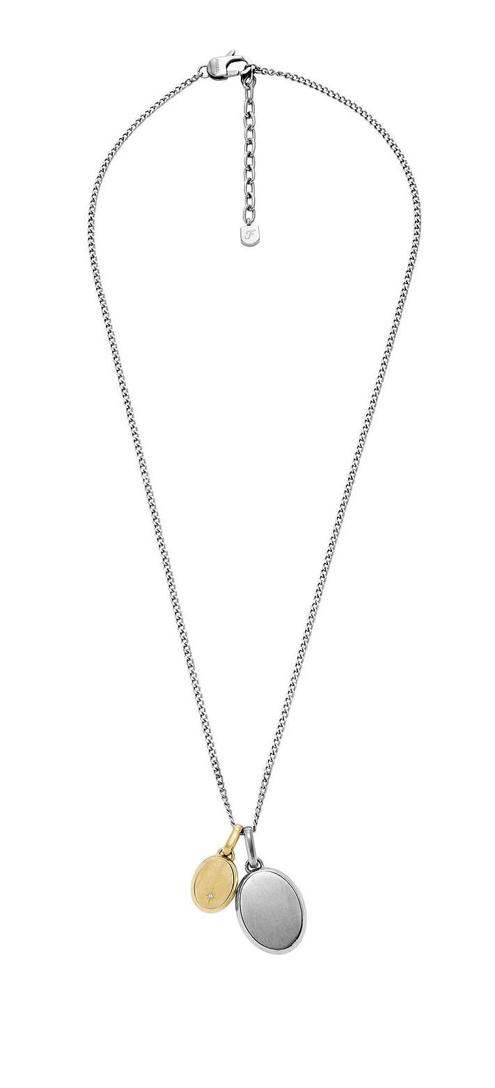 Fossil Pánsky bicolor náhrdelník s príveskami JF04850998.