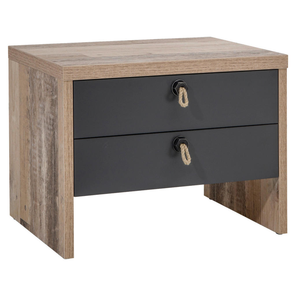 MID.YOU NOČNÝ STOLÍK antracitová, farba smreka.