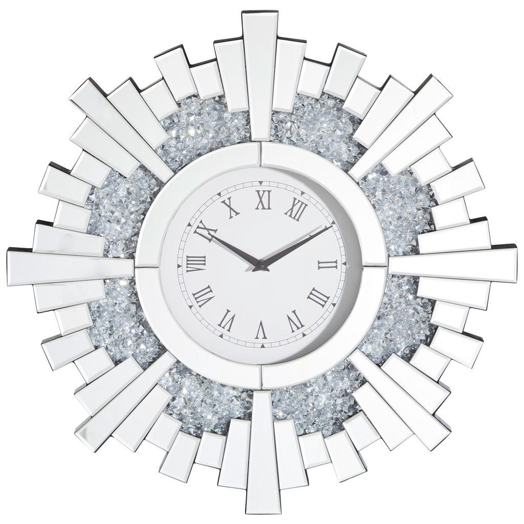 Xora NÁSTENNÉ HODINY, strieborná, 60/60/5,2 cm.