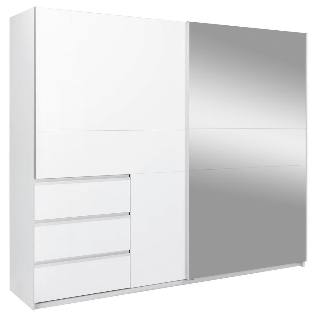 MID.YOU SKRIŇA S POSUVNÝMI DVERAMI, biela, 250/205/61,5 cm.