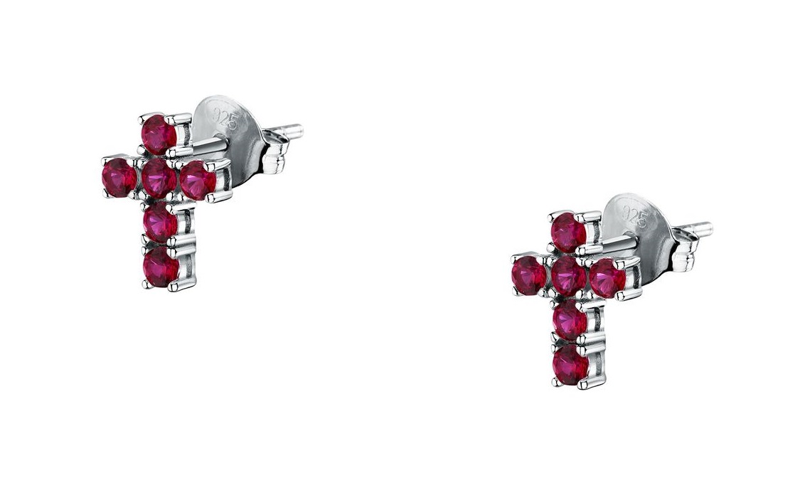 Morellato Slušivé strieborné náušnice Krížiky Tesori SAIW220.