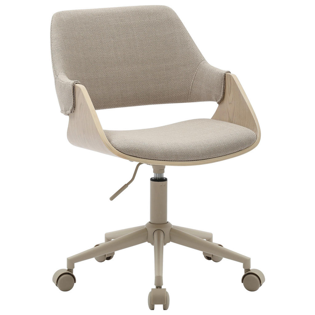 MID.YOU OTOČNÁ STOLIČKA, vzhľad ľanu, prírodná farba, béžová.