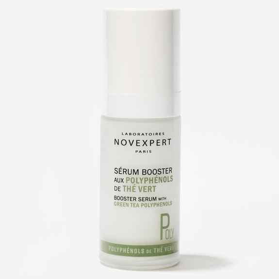 NOVEXPERT Whitening Booster Serum with green tea polyphenols.