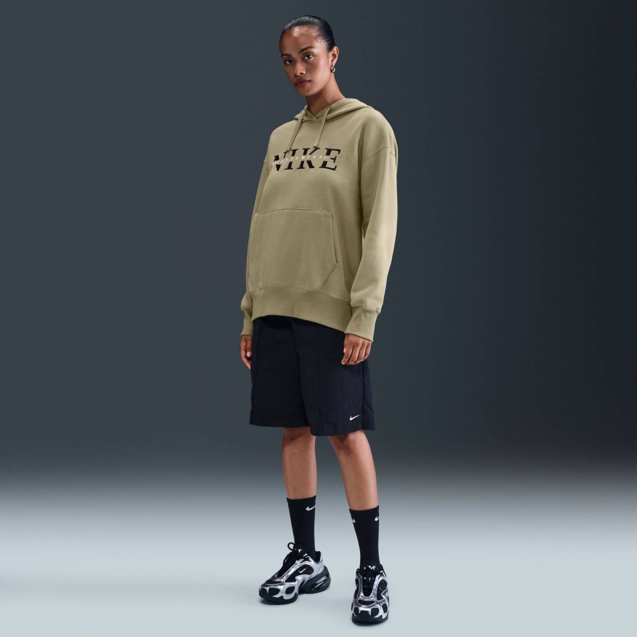 Nike Sportswear Phoenix Fleece Womens Oversized Pullover Hoodie S.