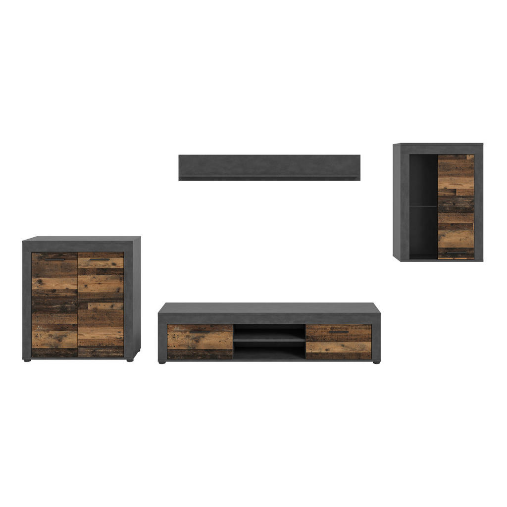 MID.YOU OBÝVACIA STENA, sivá, prírodná farba.