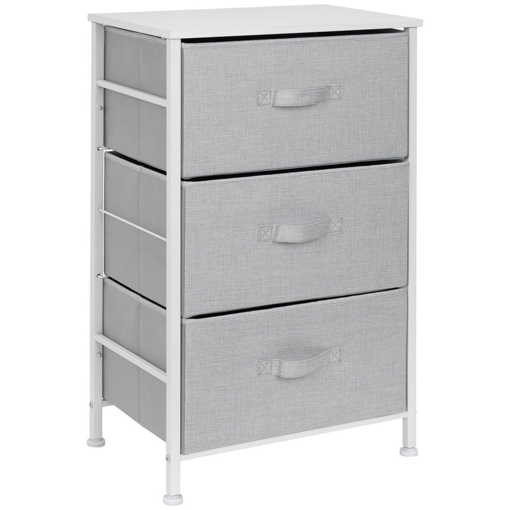 PBJ KOMODA, sivá, biela, 45/71.5/30 cm.