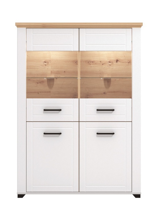 Nízka vitrína s vnútorným osvetlením lotta - biela/dub artisan.

 

Nízka vitrína vytvorí kúzelný úložný priestor v obývacej izbe.

 

Rozmery Nízke vitríny s vnútorným osvetlením Lotta sú 103,5x143x41cm (š, v, h).

 

Všetky produkty z kolekcie Lotta nájdete nižšie v súvisiacich produktoch.