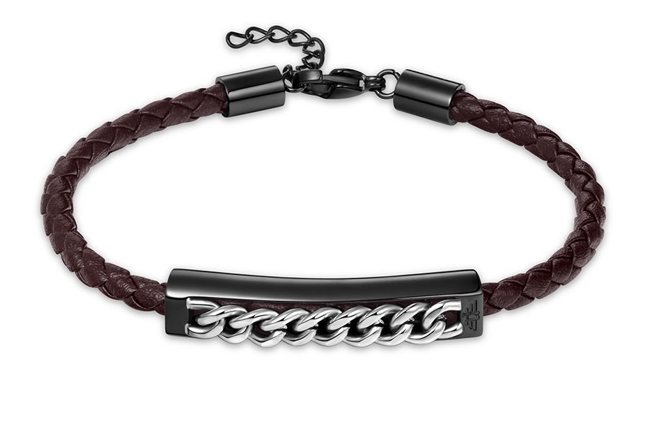 Police Originálny kožený náramok Fetter PEAGB0005207.