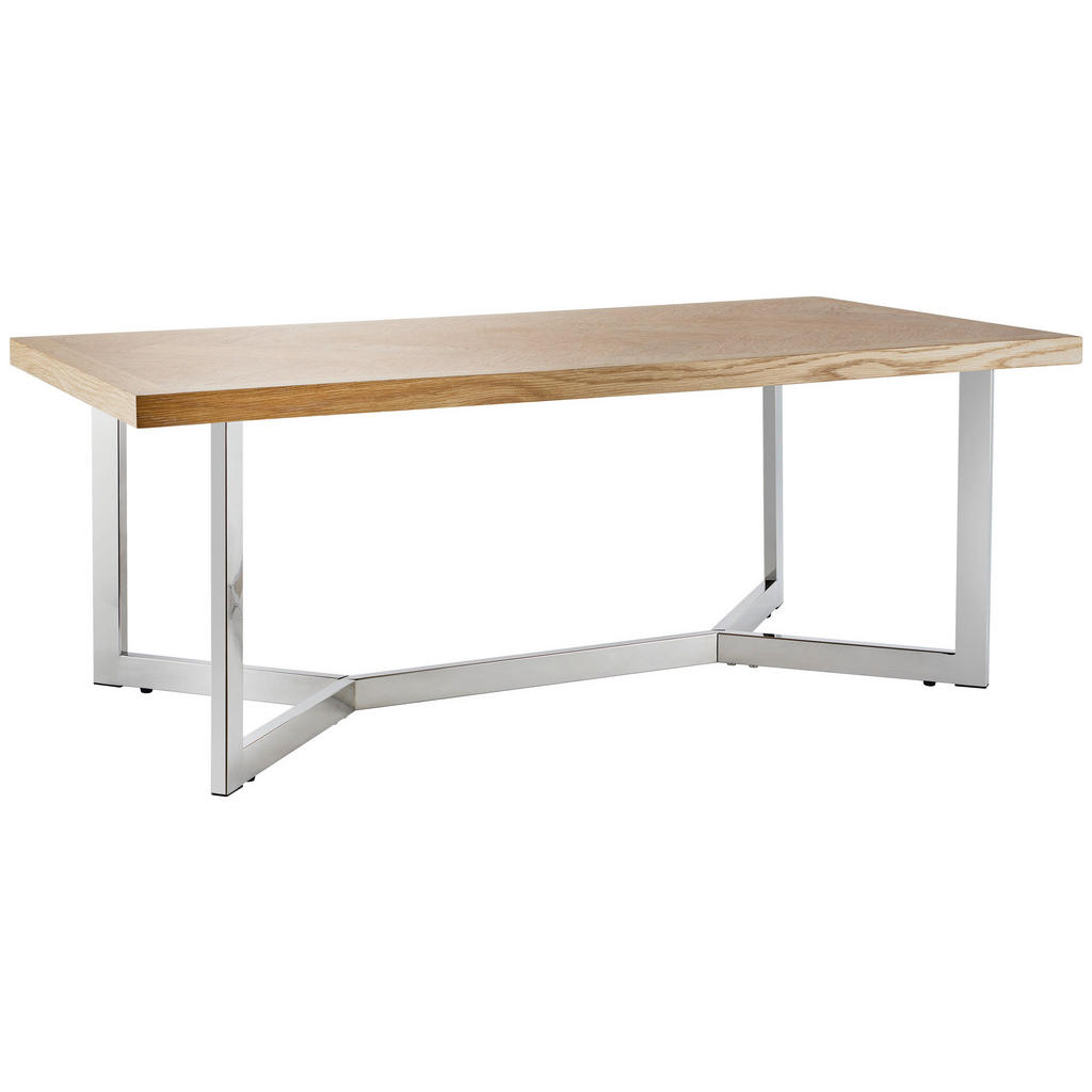 Livetastic KONFERENČNÝ STOLÍK, farba duba, farba ušľachtilej ocele, drevo, kov, kompozitné drevo, 120/44/60 cm.