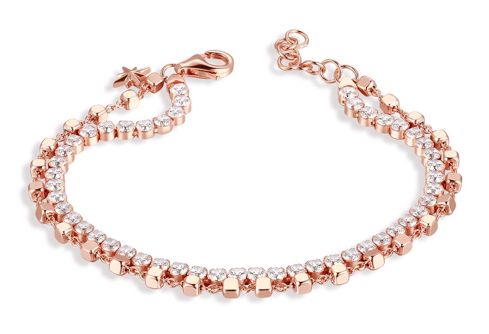 Rosato Slušivý dvojitý bronzový náramok Storie RZB020.