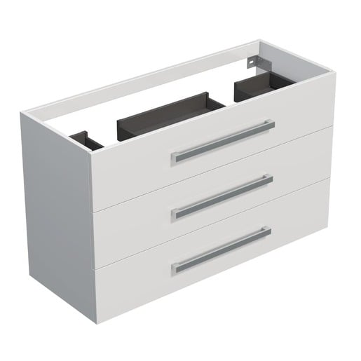 Kúpeľňová skrinka bez umývadla Naturel Cube 100x76,5x40 cm biela lesk CUBE21003BLBU.