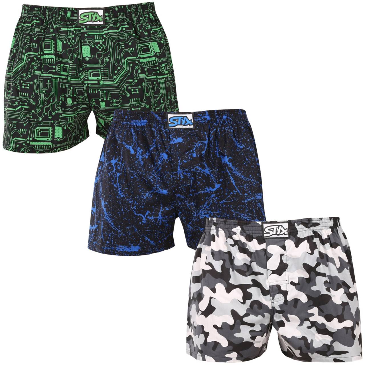 3PACK pánske trenky Styx art klasická guma nadrozmer viacfarebné (3E19234) 5XL, trenírky.
Trenírky STYX - máte radi pohodlie a kvalitnú spodnú bielizeň, navyše vyrobené v Českej republike?
Trenírky STYX sú vytvorené zo 100% bavlny, vďaka čomu sú veľmi pohodlné na celodenné nosenie, ale môžete ich použiť aj na klasické domáce povaľovanie. Trenírky majú klasickú gumu v páse a sú presne také, aké ich poznáte a ak nepoznáte, tak ich chcete spoznať - to mi verte.
Viac sa dozviete v klasických informáciách o produkte.