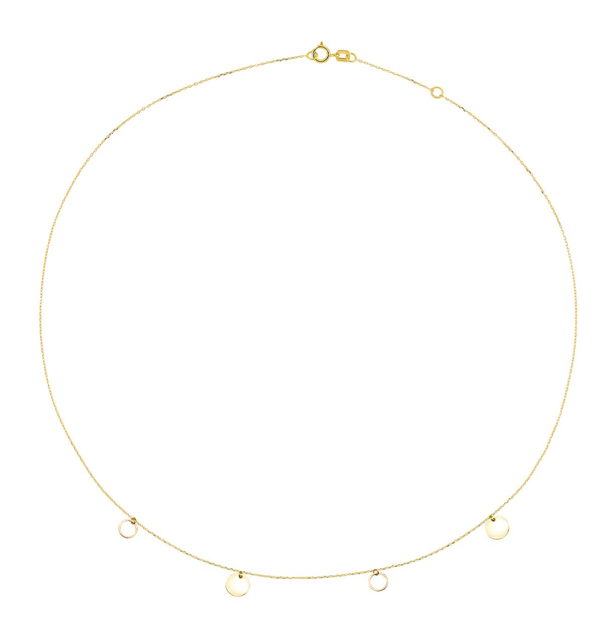 Cutie Jewellery Elegantný minimalistický náhrdelník zo žltého zlata Z0100-40-X-1.