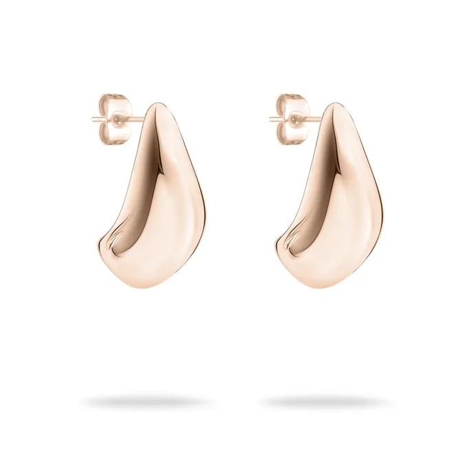 Tamaris Pozlátené náušnice z ocele Organic Shapes Tear Drop TJ-0602-E-22.