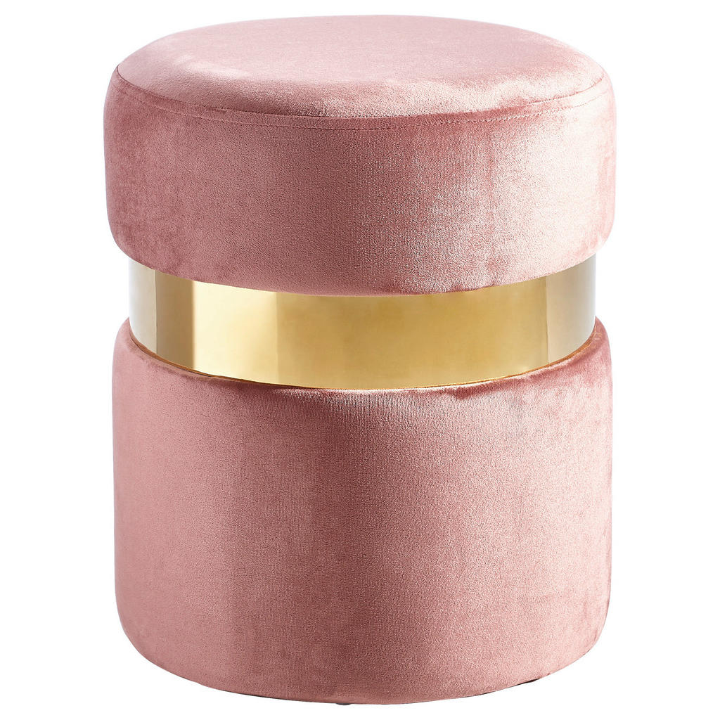 Xora TABURETKA, kov, textil, 37/44/37 cm.