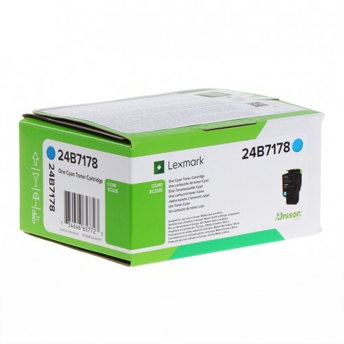 Lexmark 24B7178 azúrový (cyan) originálny toner.
Originálny toner = záruka priamo od výrobcu tlačiarne
100 % použitie v tlačiarni - bezproblémové fungovanie s vašou tlačiarňou
Použitím originálnej náplne predlžujete životnosť tlačiarne
Overená špičková kvalita - vysoko kvalitná a spoľahlivá tlač originálnou tlačovou kazetou od prvej do poslednej stránky
Trvalé a profesionálne výsledky tlače - dlhodobá udržateľnosť tlače
Kratšia prodleva pri tlači stránok
Garancia Vašej spokojnosti s použitím našej originálnej náplne
Zabezpečujeme bezplatnú recykláciu originálnych náplní
Zlyhanie náplne v menej ako 1% prípadov
Jednoduchá a rýchla výmena náplne

Kód výrobcu: 24B7178