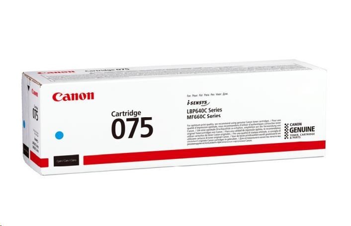 Canon TONER 075 C azurová pro i-SENSYS LBP646Cdw, LBP647Cdw, MF664Cdw, MF667Cdw (1300 str.).