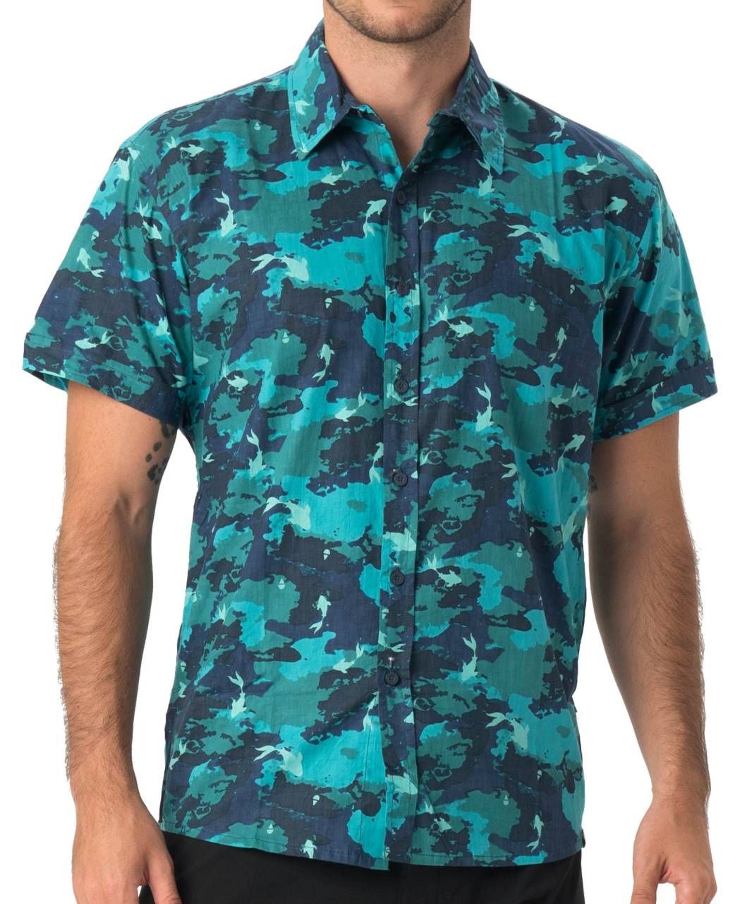 Pánska košile 69SLAM CAMOKOY DARK (MFHCMD-BL) S.