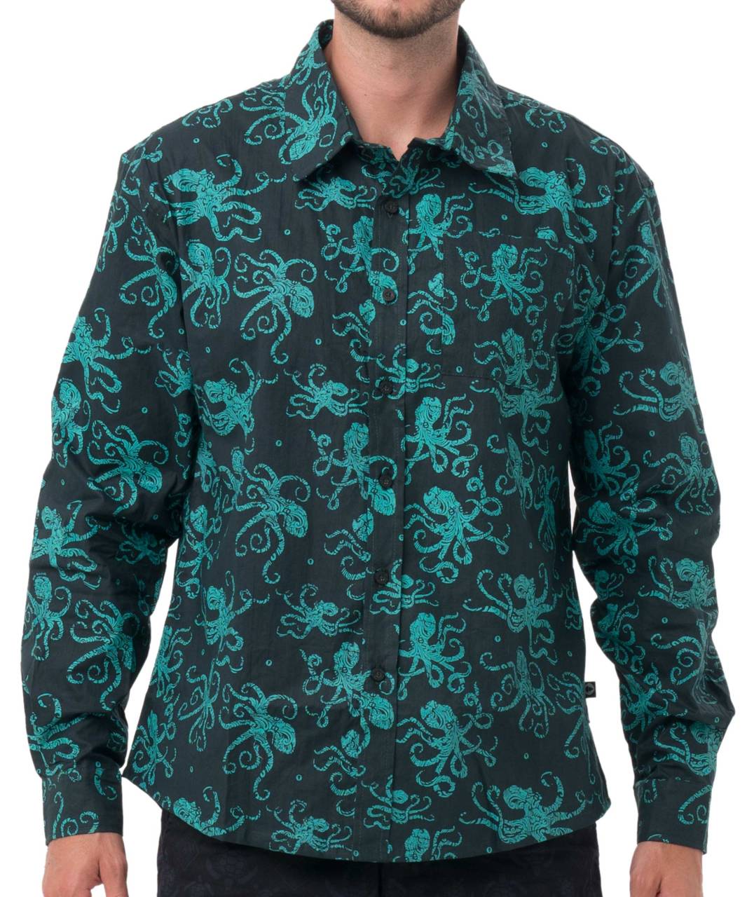 Pánska košile 69SLAM ETHNIC OCTO LONG (MSLOCT-GR) L.