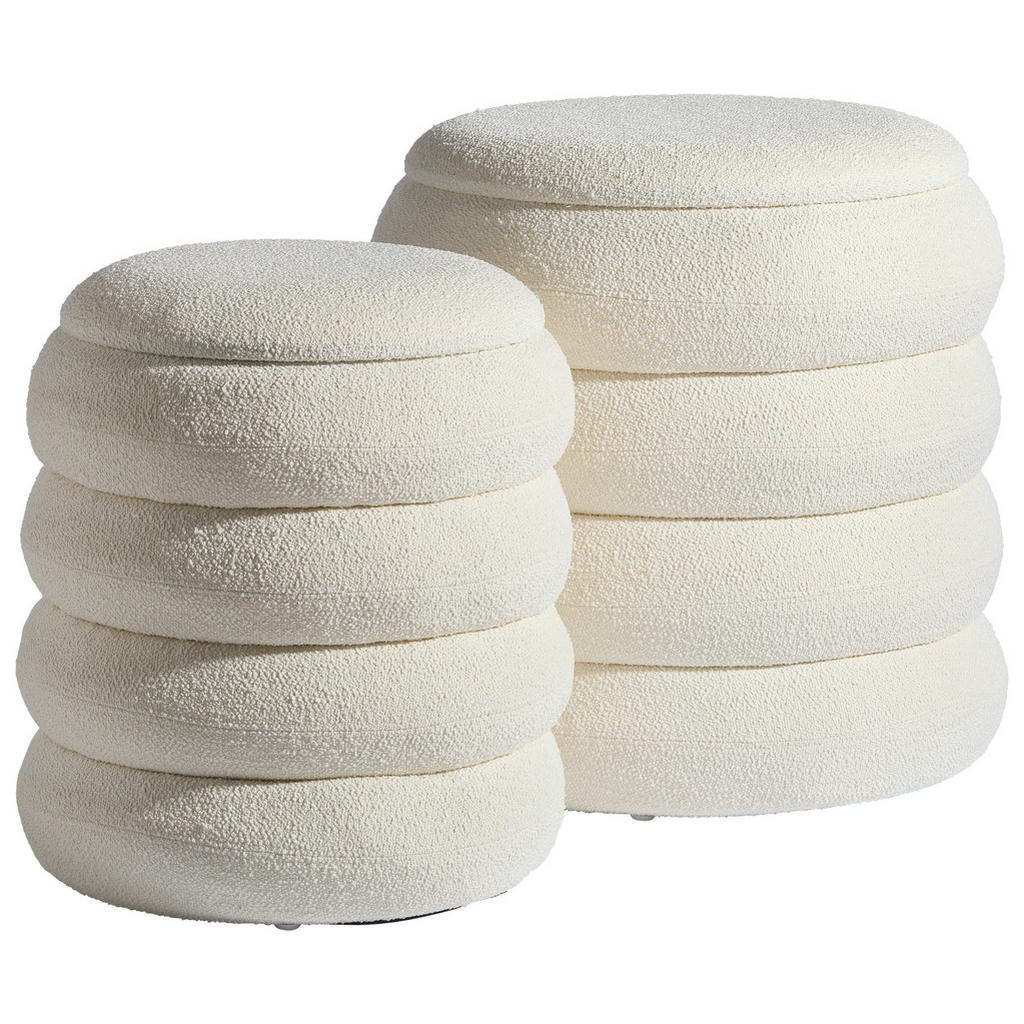 MID.YOU TABURETKA „PUFF“, 35x38/38x44 cm.