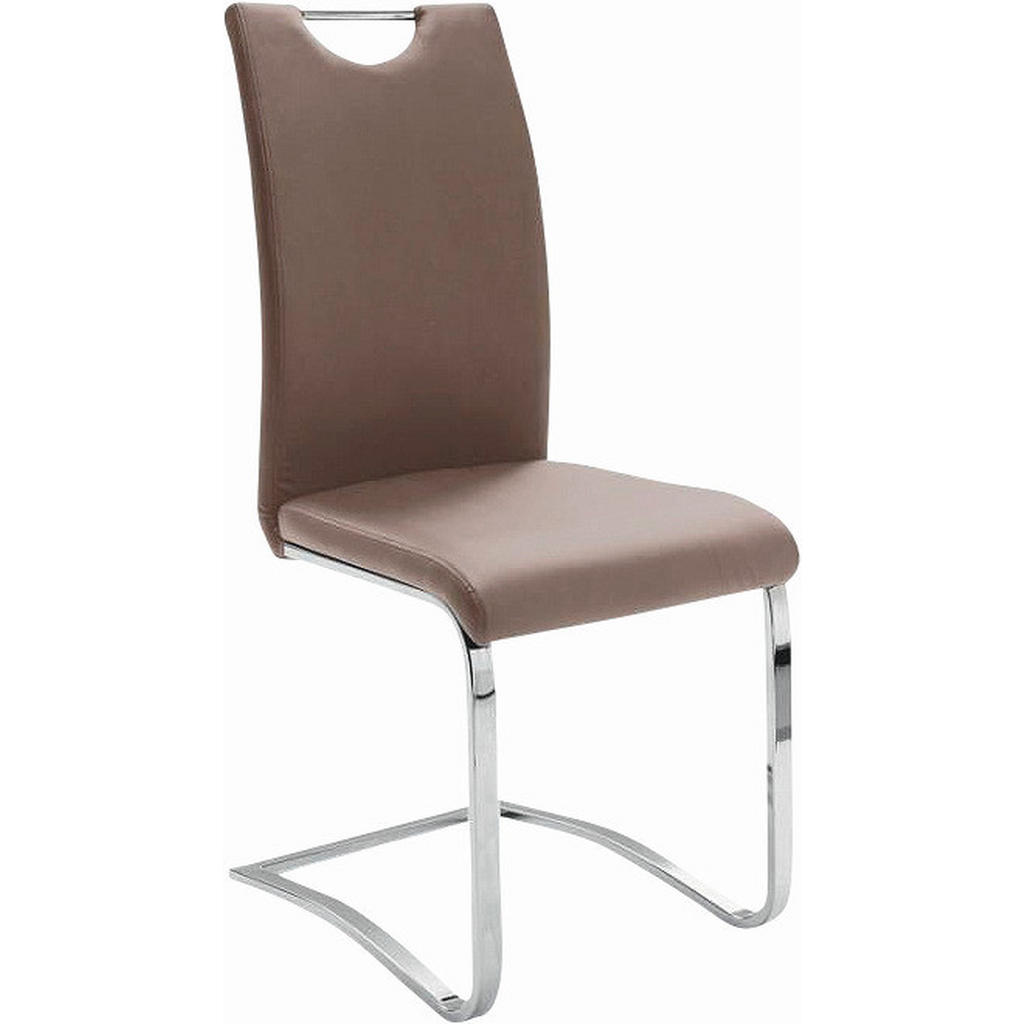 Carryhome STOLIČKA S PRUŽNÝM PODNOŽÍM, vzhľad kože, cappuccino.