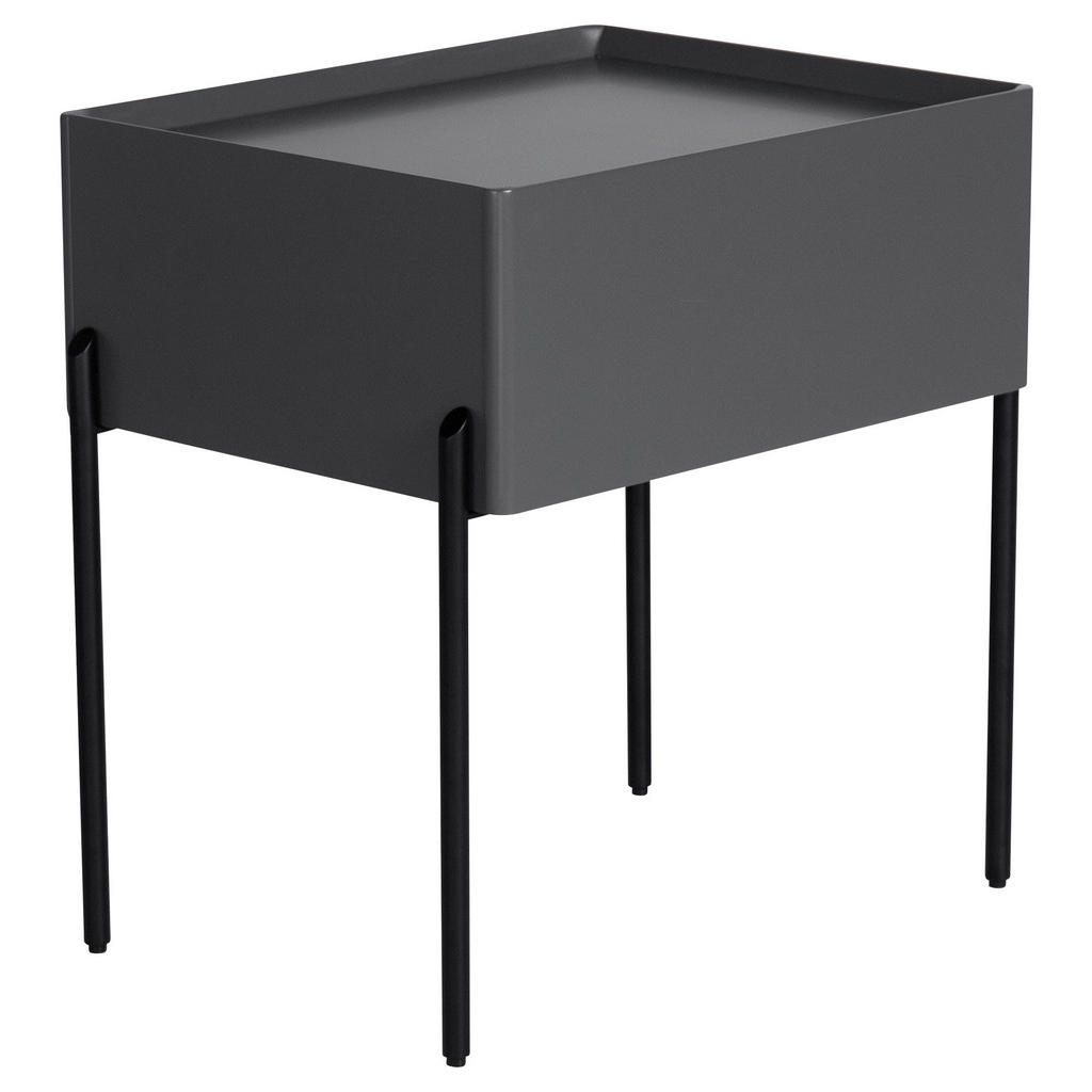 Livetastic NOČNÝ STOLÍK, sivá, 50/55/40 cm.