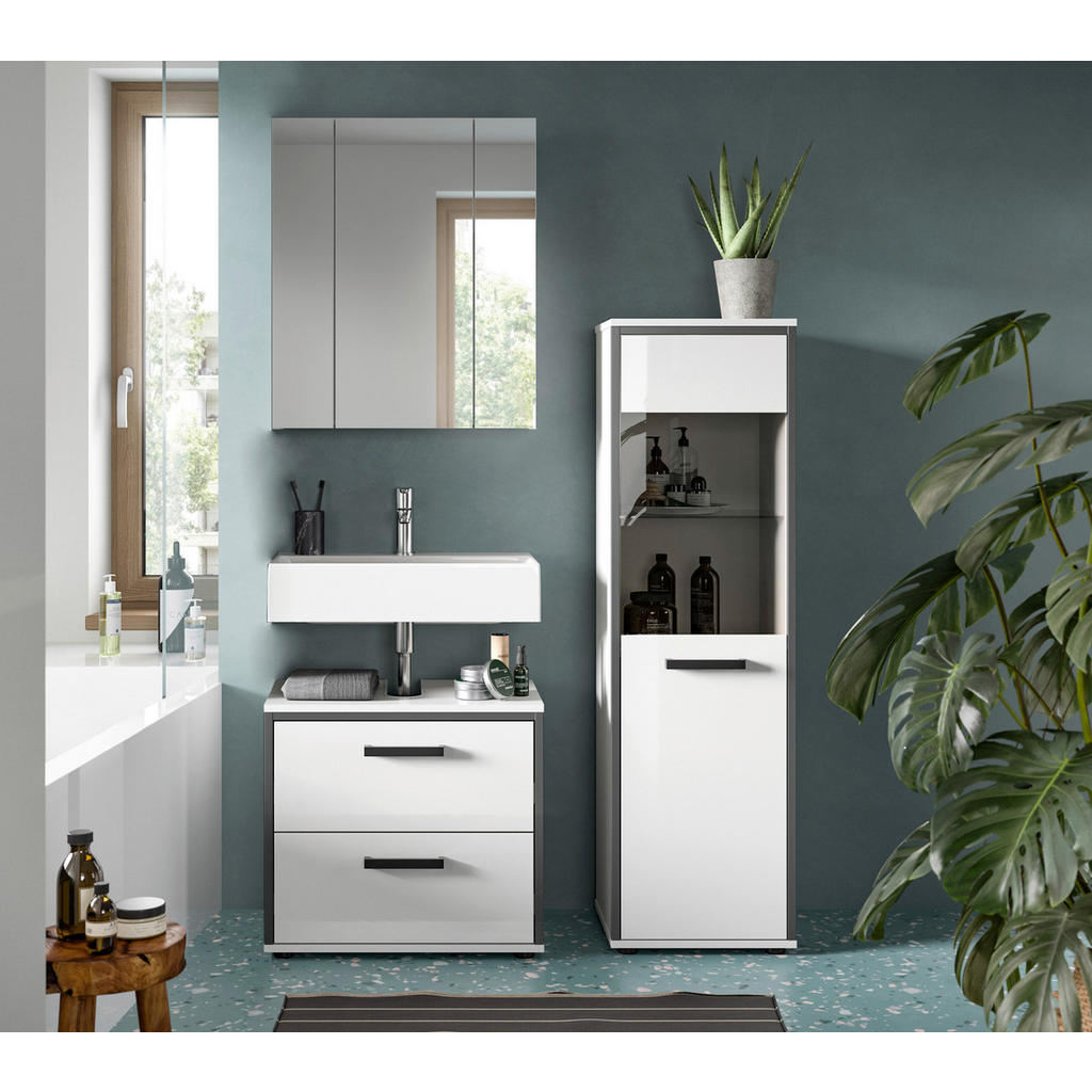 MID.YOU KÚPEĽŇA biela s vysokým leskom.