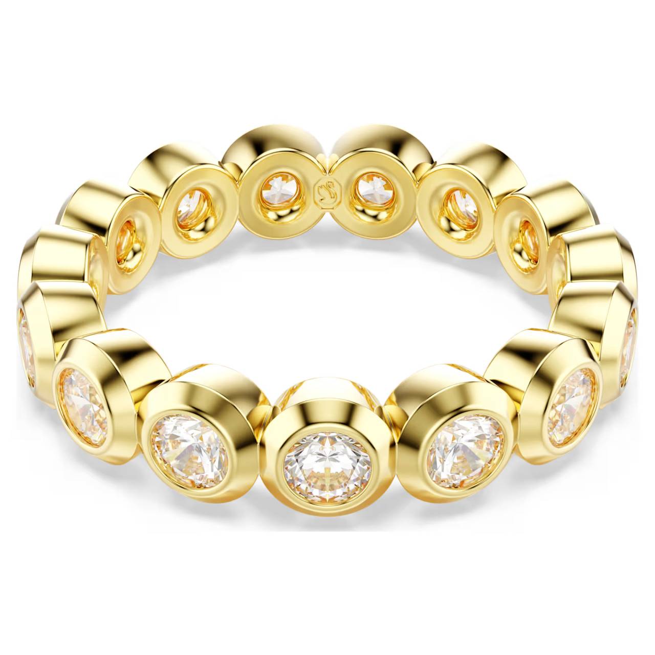 Swarovski Krásny pozlátený prsteň so zirkónmi Imber 5714311 60 mm.