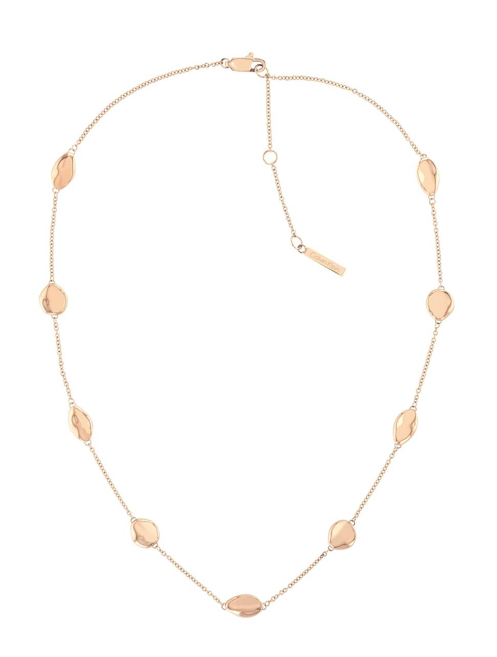 Calvin Klein Módne ružovo pozlátený náhrdelník Unique 35000124.