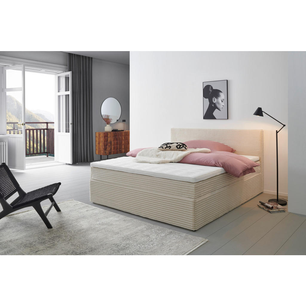 Livetastic AMERICKÁ POSTEĽ, 180/200 cm, krémová.