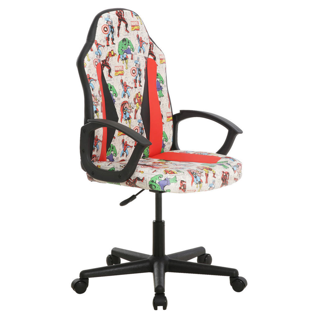 Marvel HERNÁ STOLIČKA, vzhľad kože, viacfarebná, červená, čierna, biela.