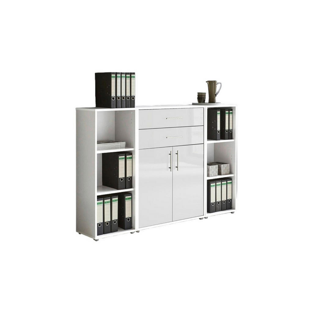 MID.YOU SKRINKA NA DOKUMENTY, biela, biela s vysokým leskom, 172,6/113,6/33 cm.