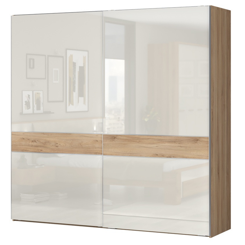 Široká skriňa posuvná 2d hagop-orech pacifik/béžová - s led rámom.

 


Široká skriňa posuvná 2D Hagop obsahuje 4 úložné priestory za dvierkami vo vysokom lesku s 1 hornou policou, šatníkovou tyčou a 2 spodnými policami.

 


Rozmery širokej skrine posuvnej 2D Hagop sú 230x224x65cm (š, v, h), váha je 241,65kg.

Rozmery širokej skrine posuvnej 2D s rámom Hagop sú 233x228x72,5cm (š, v, h), váha je 266,45kg.

Rozmery širokej skrine posuvnej 2D s osvetlením Hagop sú 233x228x72,5cm (š, v, h), váha je 266,55kg.

 


Všetky produkty z kolekcie Hagop nájdete nižšie v súvisiacich produktoch.