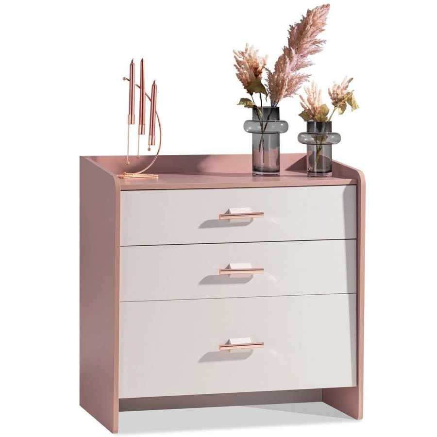 Zásuvková komoda viviana - ružová, biela.

 

Spodná zásuvka je väčšia ako zvyšné dve, čo umožňuje jednoduché uloženie väčších predmetov.

 

Rozmery komody Viviana sú 91x93x49 (š, v, h).

 

Ďalší nábytok z kolekcie Viviana nájdete v súvisiacich produktoch nižšie.